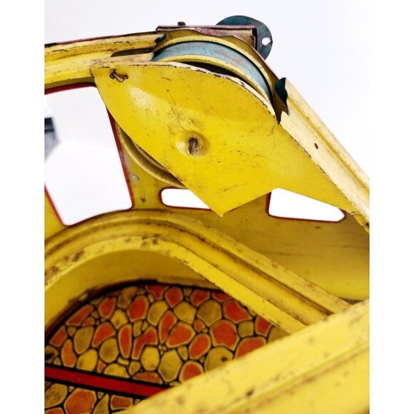 1940-50s J. Chein Tin Litho Wind Up Rollercoaster Toy Antique Circus INVRM - Picture 7 of 10